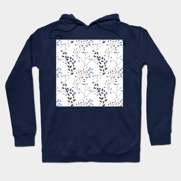 Branches with blossoms and leaves Hoodie by katerinamk